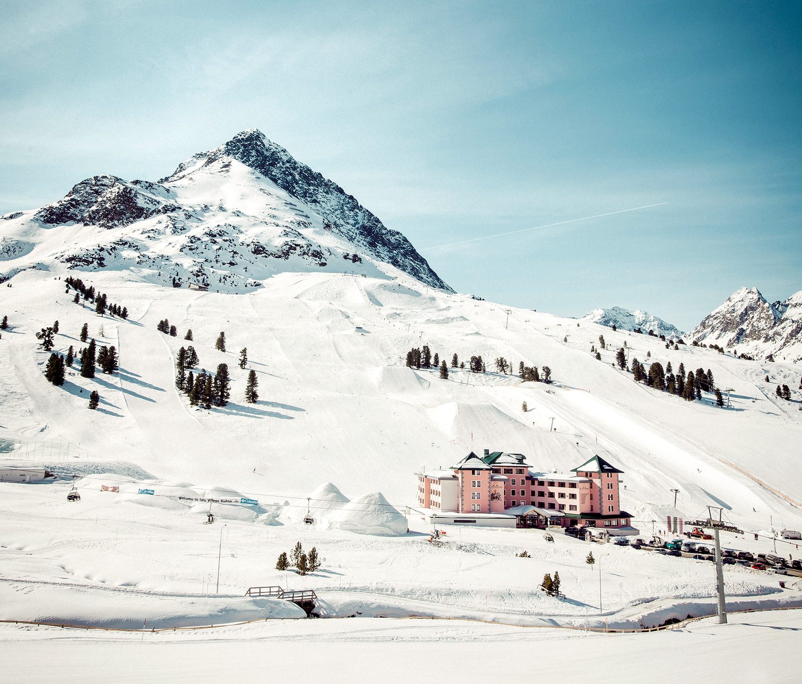 Hotel Alpenrose in Kühtai im Winter